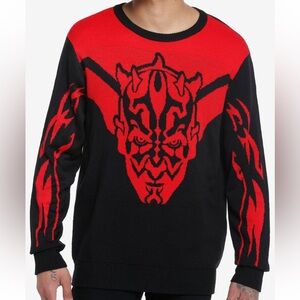Unisex Star Wars Darth Maul‎ Intarsia Sweater Hot Topic